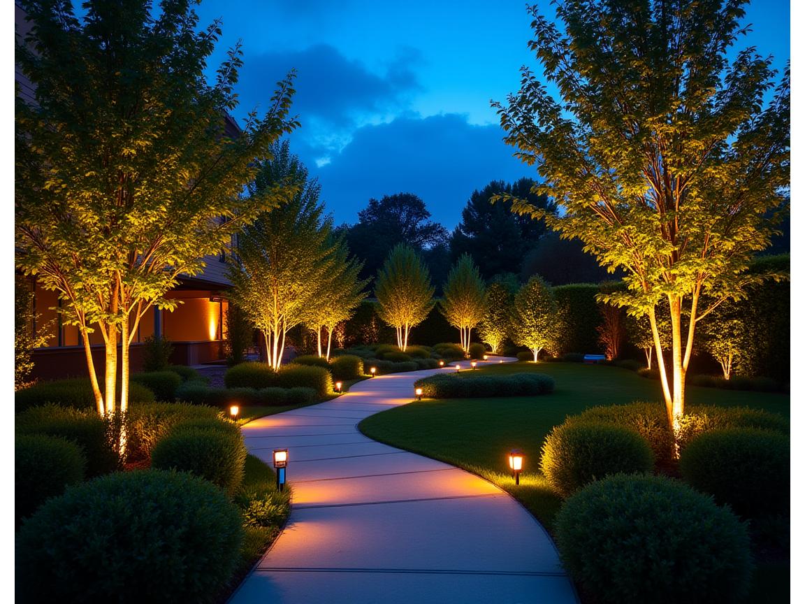 Éclairage extérieur design jardin