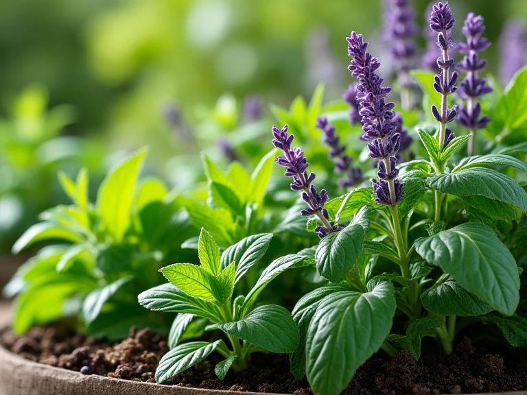 Jardin aromatique herbes Lyon
